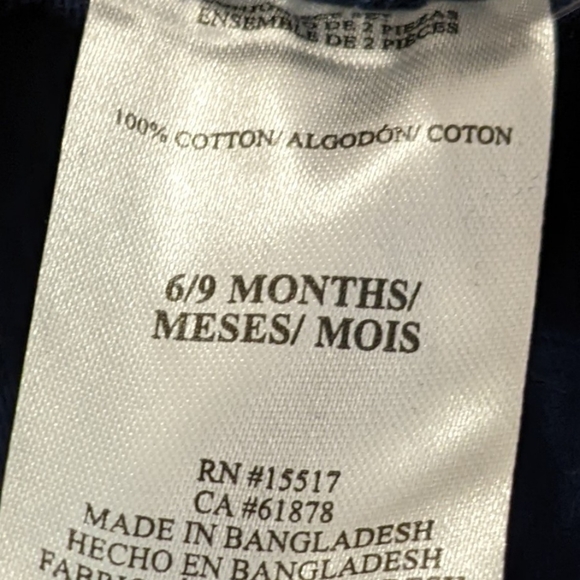 NWT 6-9 Months Mick Mack Button Up Plaid Top and Bottoms - Picture 4 of 4